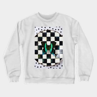 Butterfly on checker plate Crewneck Sweatshirt